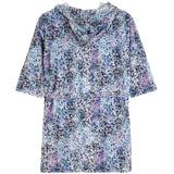 Blue Splatter Fuzzy Robe - Denny's