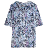 Blue Splatter Fuzzy Robe - Denny's