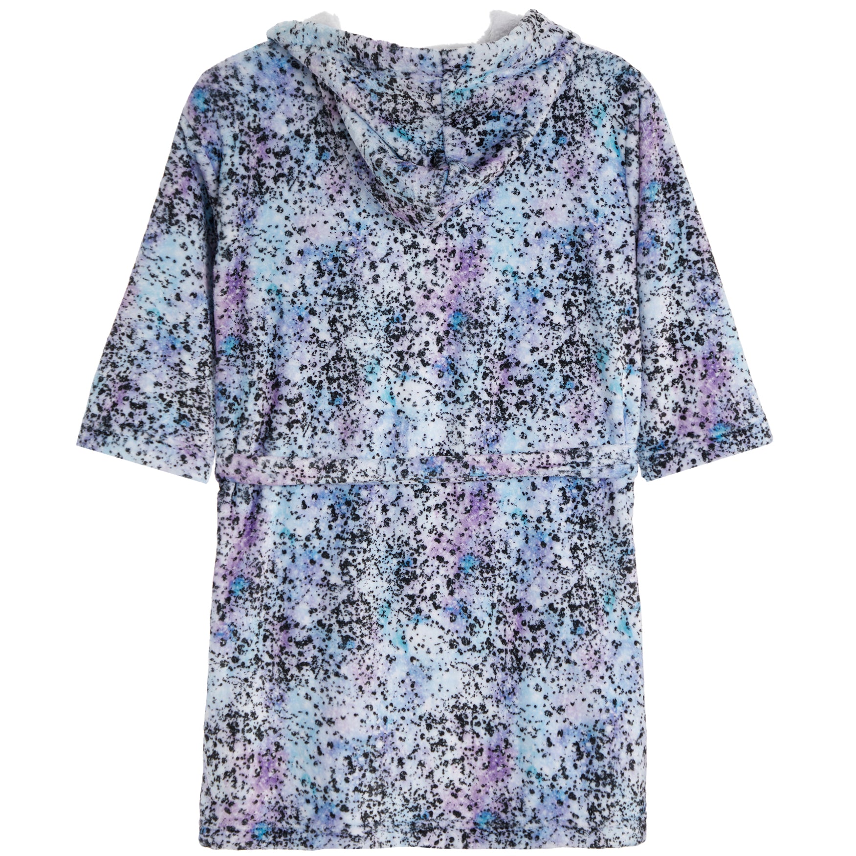 Blue Splatter Fuzzy Robe - Denny's