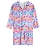 Marble Smiley Fuzzy Robe - Denny's