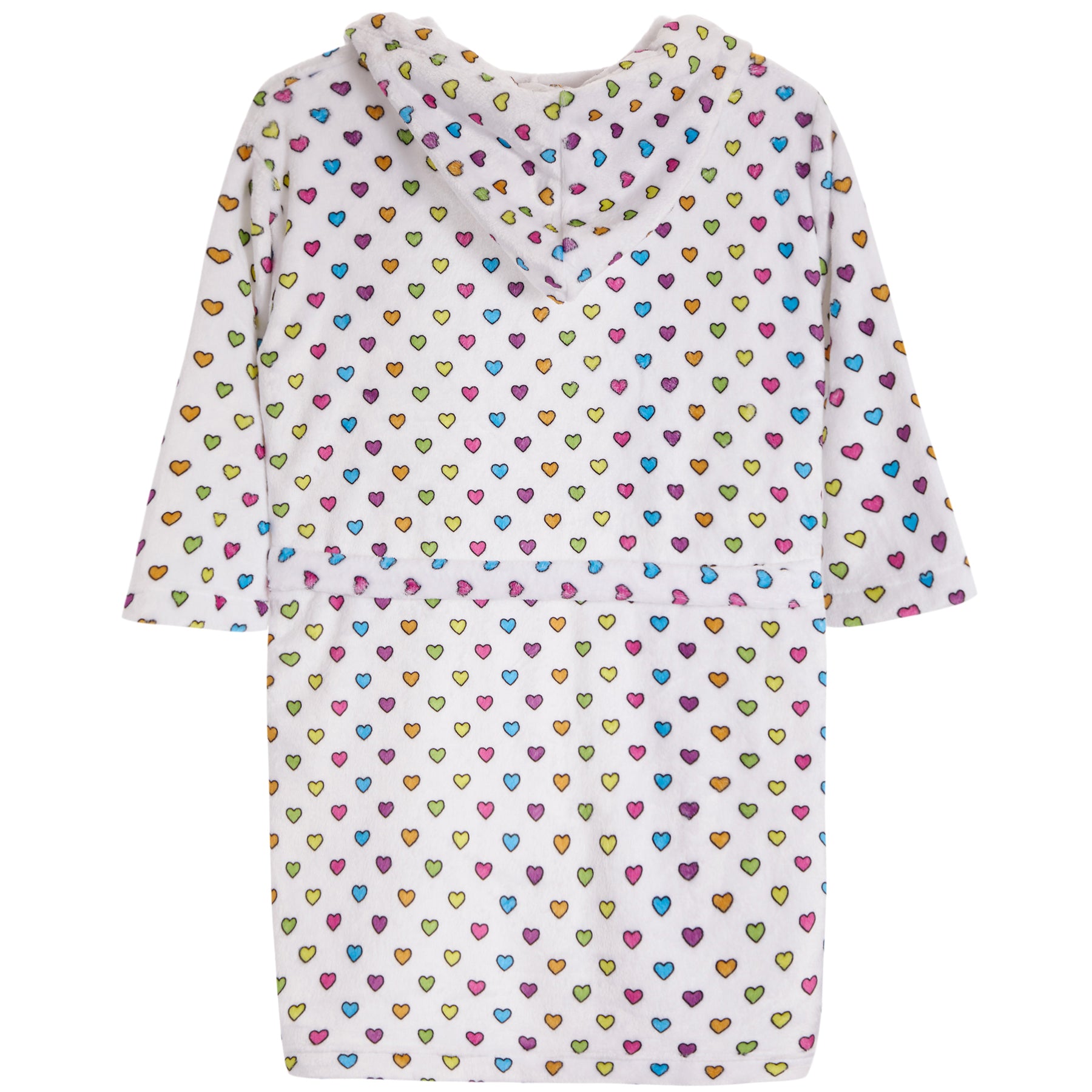 Mini Hearts Fuzzy Robe - Denny's