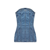 Rome Denim Stralpess Dress