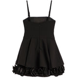 Rosie Strapless Roses Dress