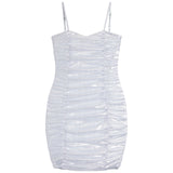 Roxy Shirred Metallic Dress - Denny's