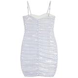 Roxy Shirred Metallic Dress - Denny's