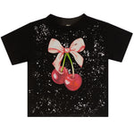 Cherry Bow And Splatter Tee - Denny's