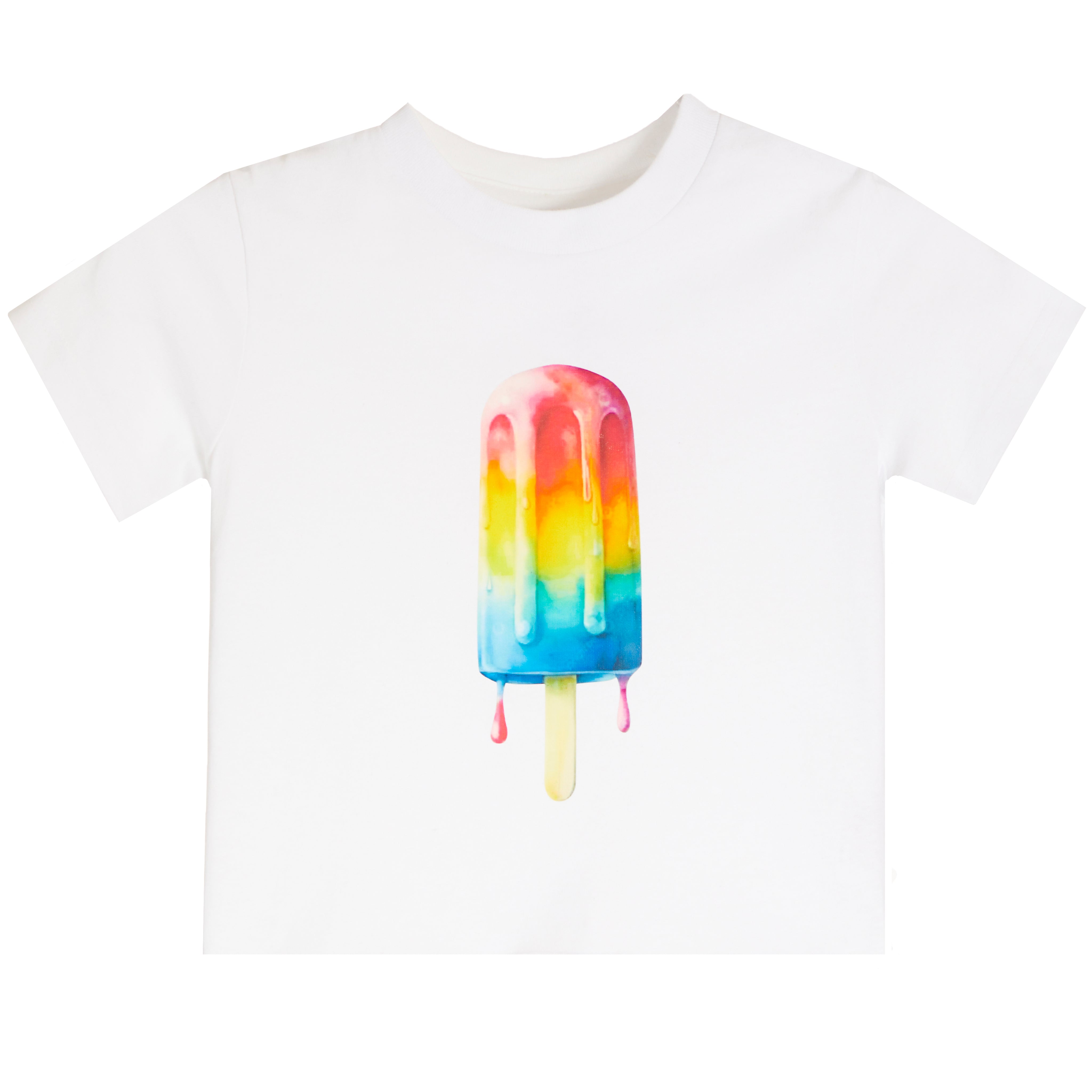 Rainbow Ice Pop Short Sleeve Tee - Denny's