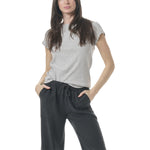 Faye 1x1 Ribbed Tee - Denny's