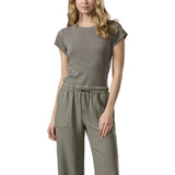 Faye 1x1 Ribbed Tee - Denny's