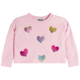 Multi Foil Heart Sweatshirt - Denny's
