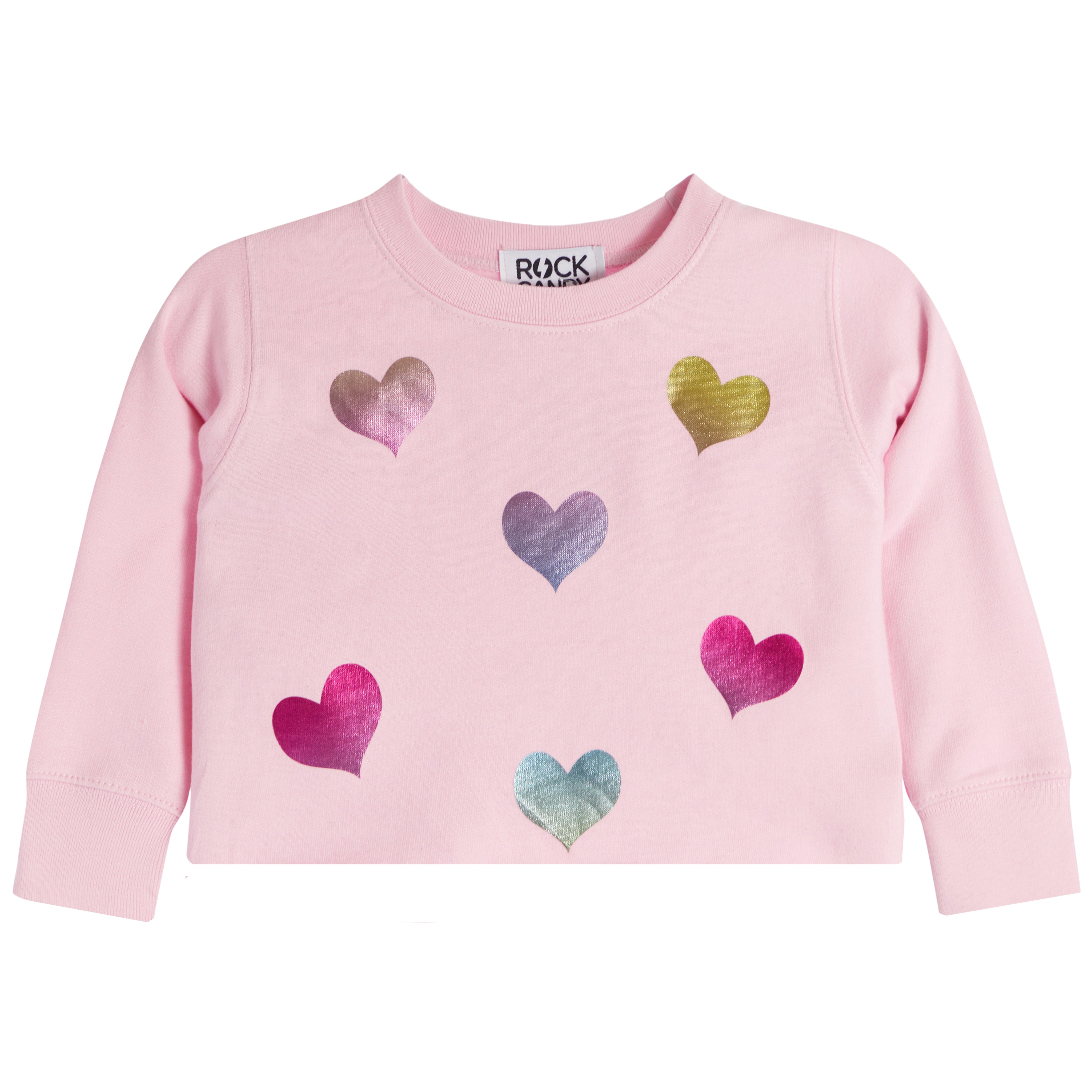 Multi Foil Heart Sweatshirt - Denny's