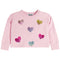 Multi Foil Heart Sweatshirt - Denny's