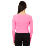 Long Sleeve Ribbed Crop Shirt - Denny's