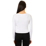 Long Sleeve Ribbed Crop Shirt - Denny's