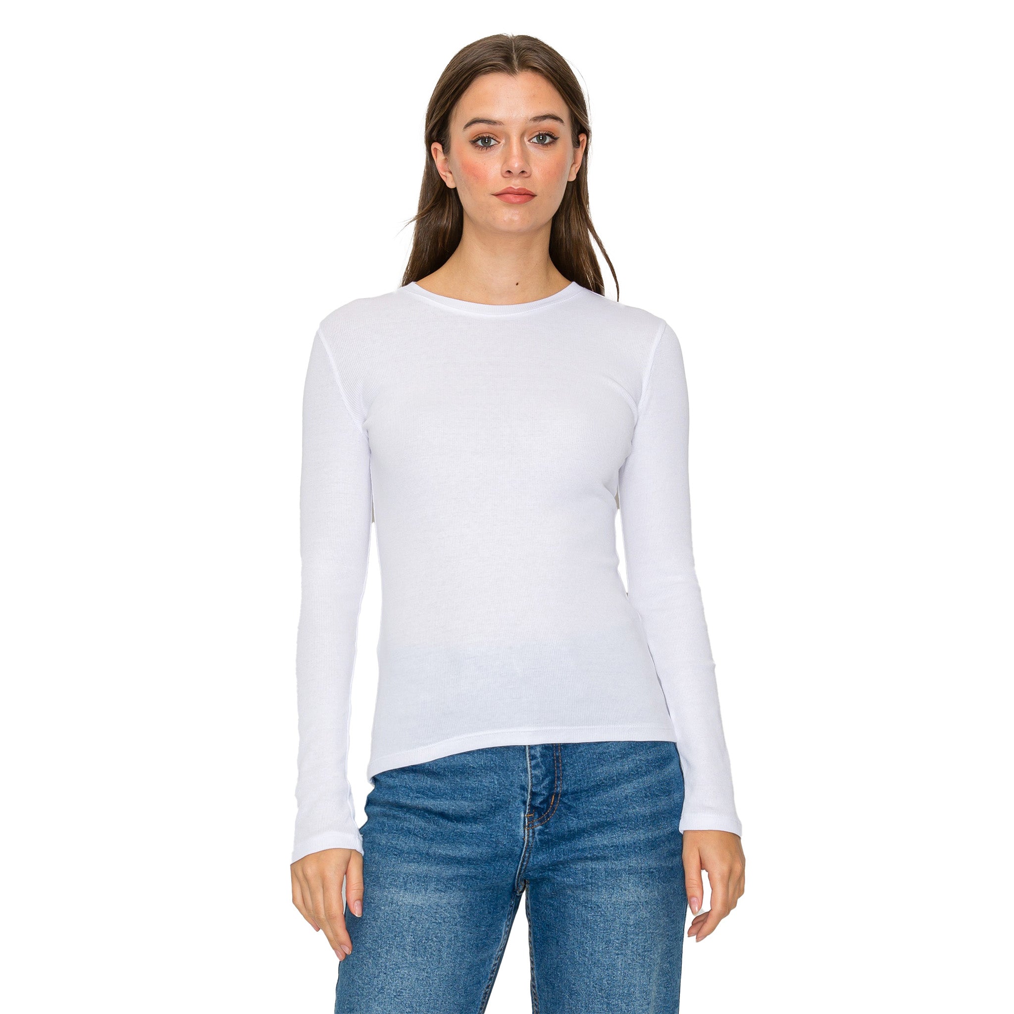 Long Sleeve Ribbed Shirt - Denny's