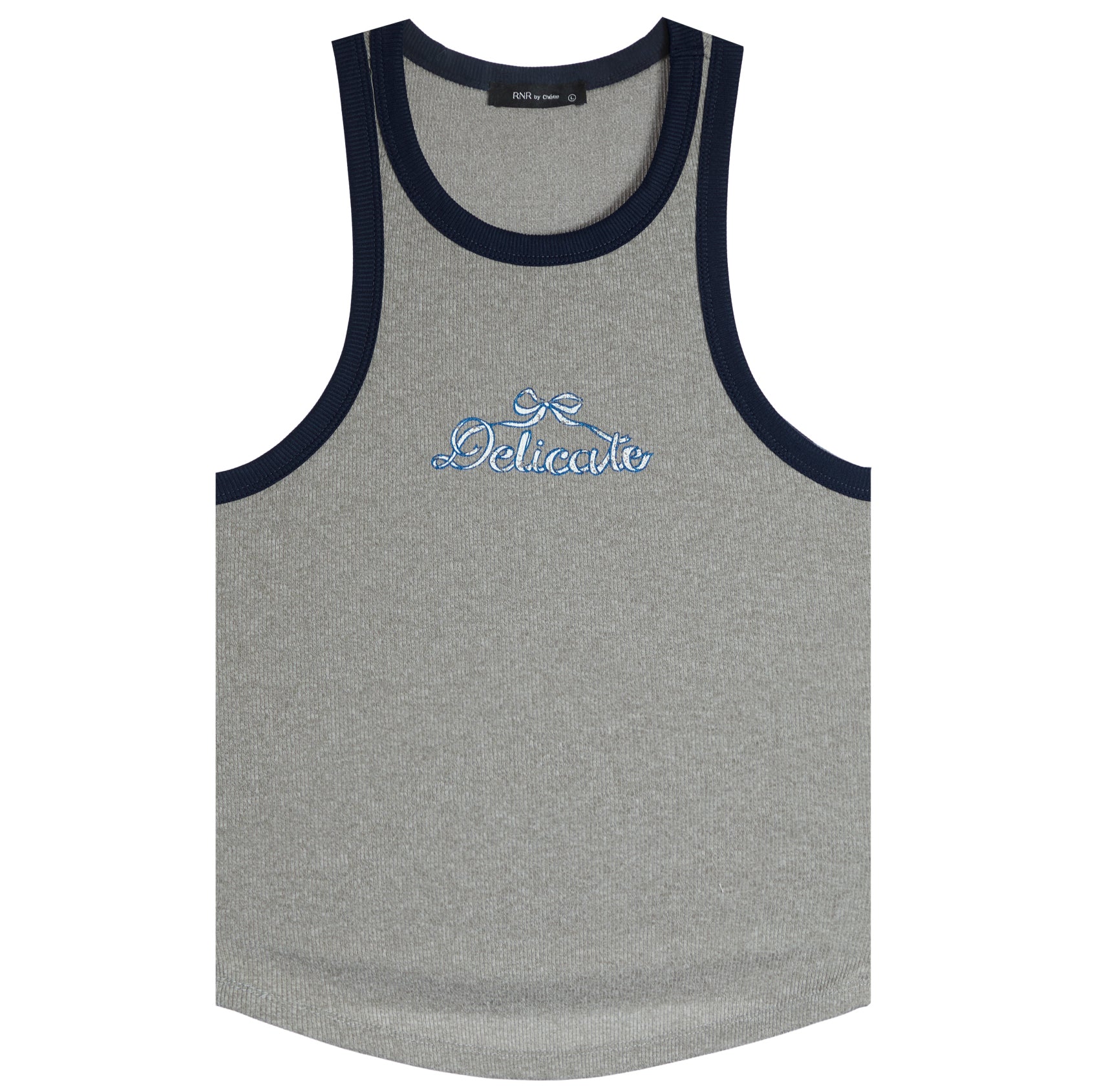 Delicate Bow Ribbed Tank - Denny's