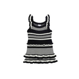 Ruffle Stripe Sweater Dress