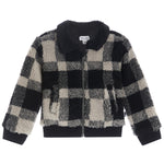 Fuzzy Plaid Bomber Jacket - Denny's