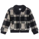 Fuzzy Plaid Bomber Jacket - Denny's