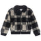 Fuzzy Plaid Bomber Jacket - Denny's