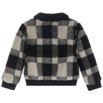 Fuzzy Plaid Bomber Jacket - Denny's
