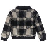 Fuzzy Plaid Bomber Jacket - Denny's