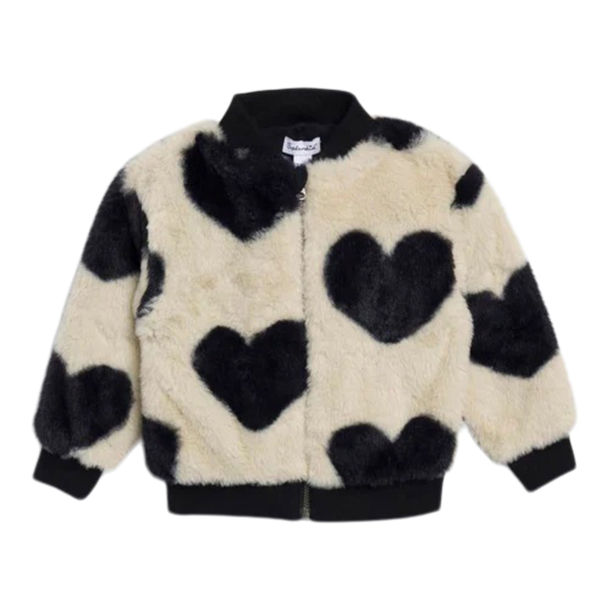Faux Fur Hearts Bomber - Denny's
