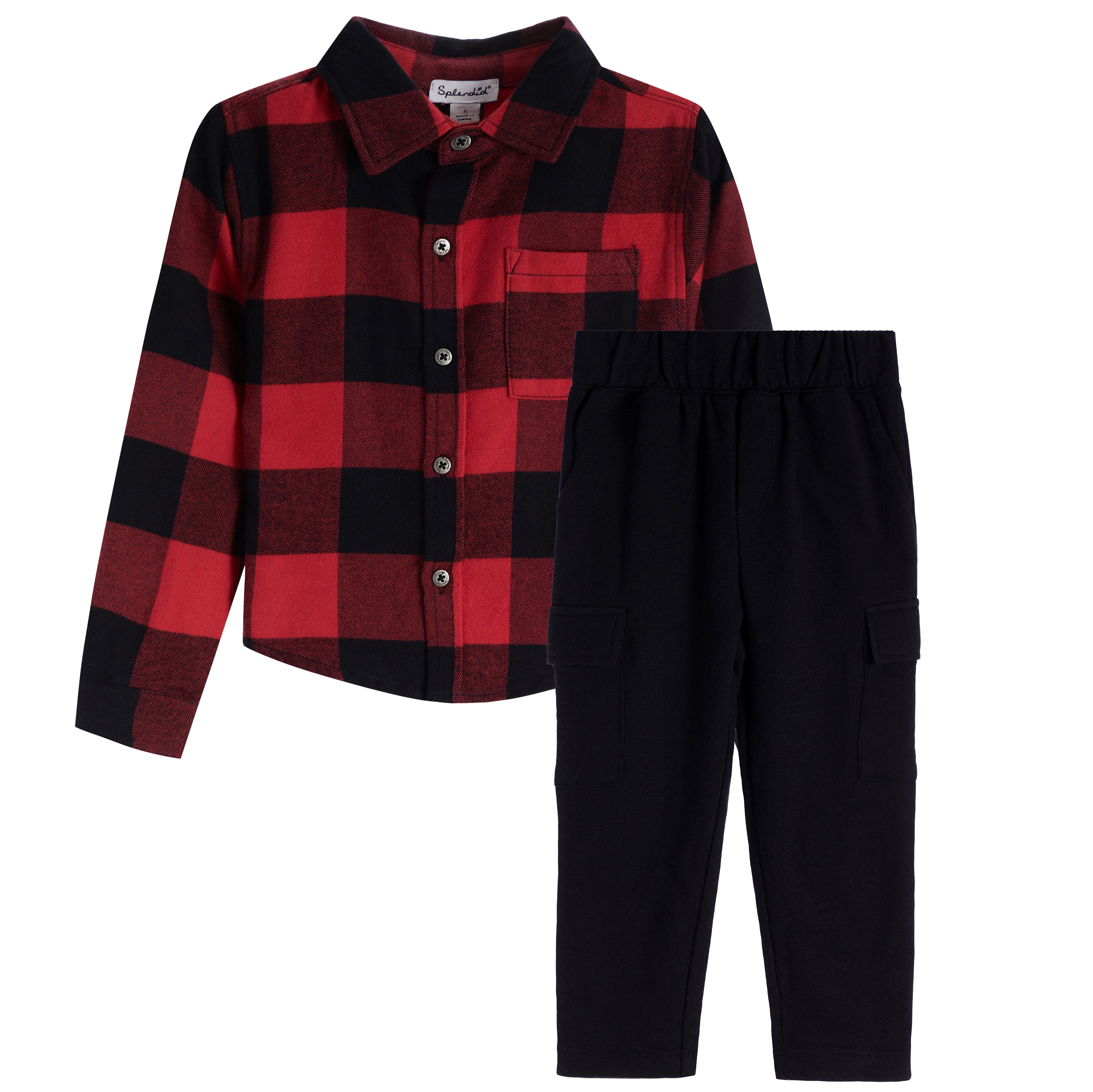 Urban Plaid Pant Set - Denny's