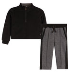 Herringbone 1/4 Zip Pant Set - Denny's