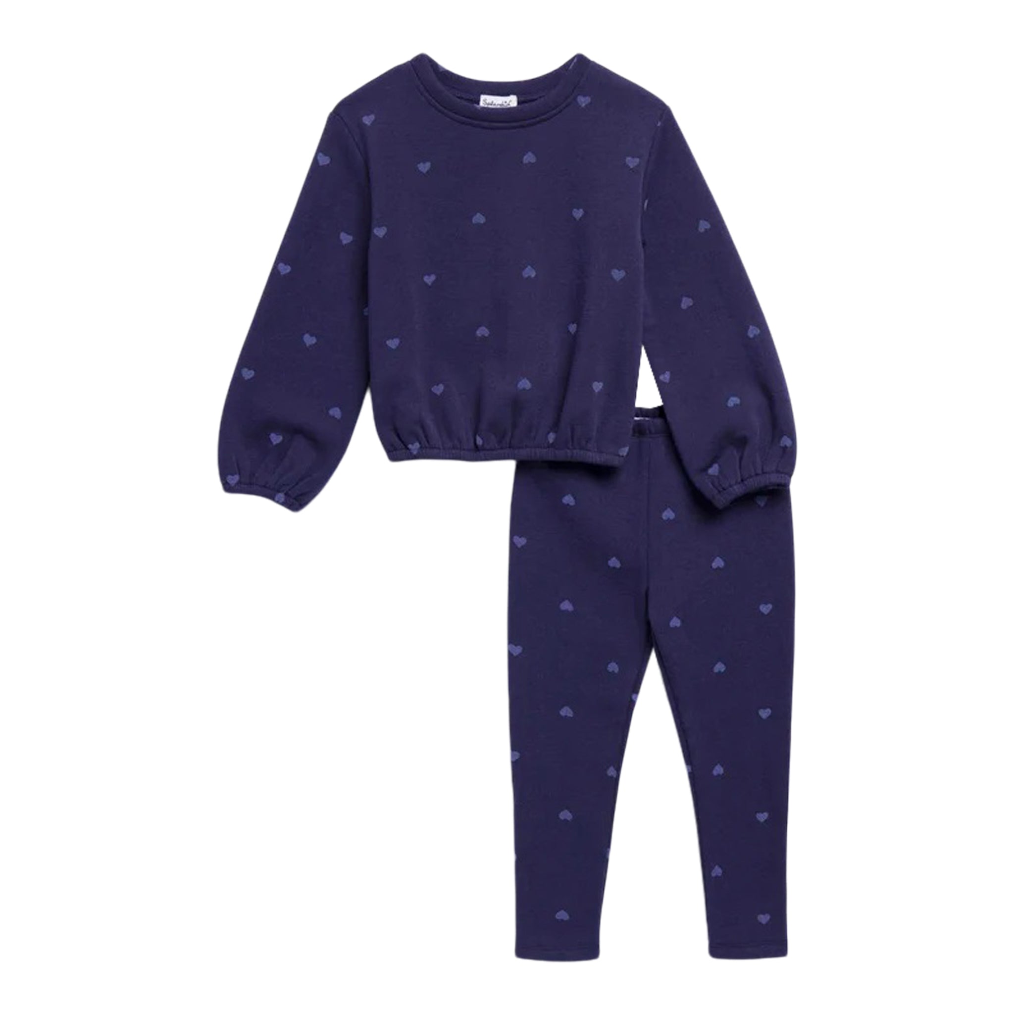 Felt Heart Sweatshirt Set - Denny's
