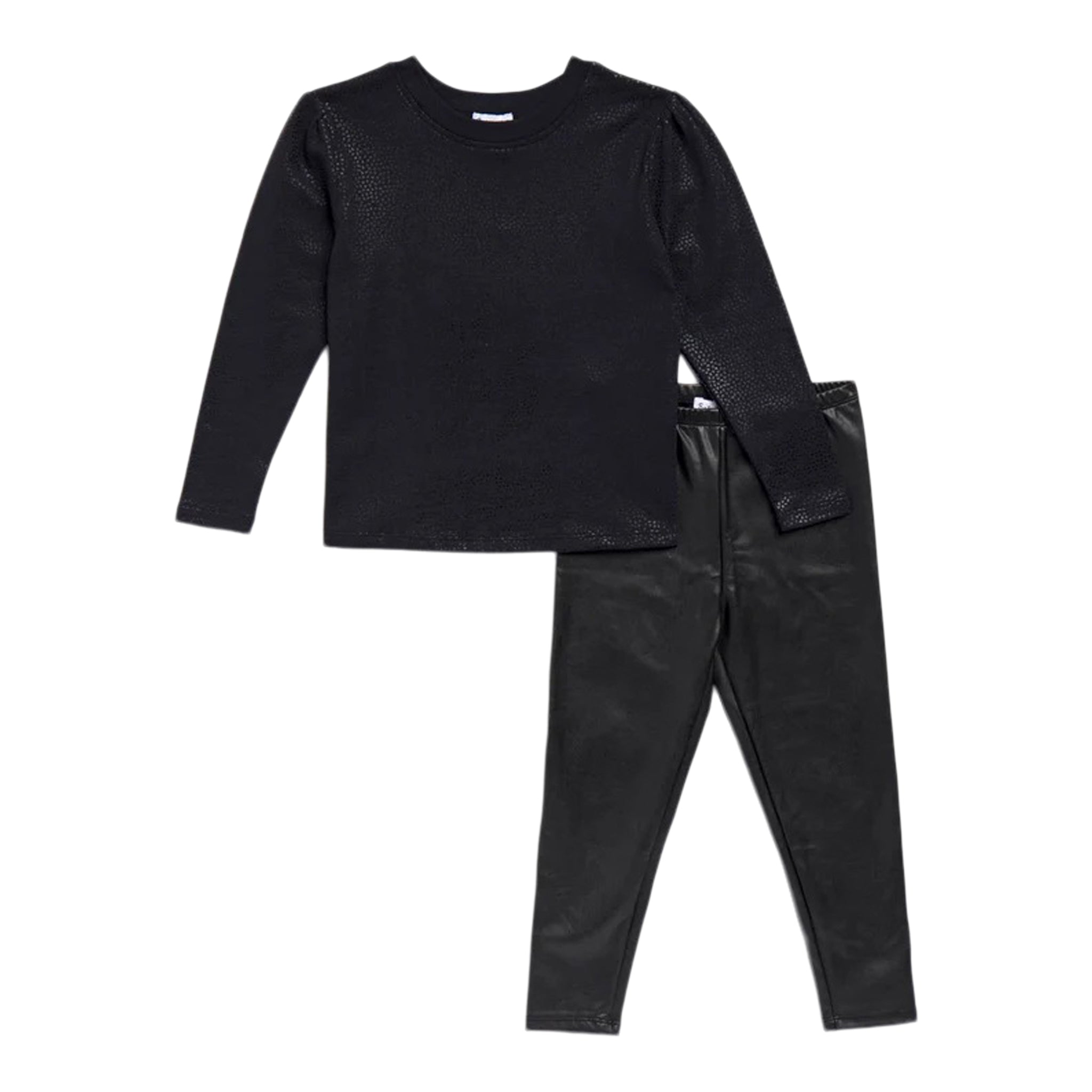 Gunmetal Hearts Long Sleeve Set - Denny's