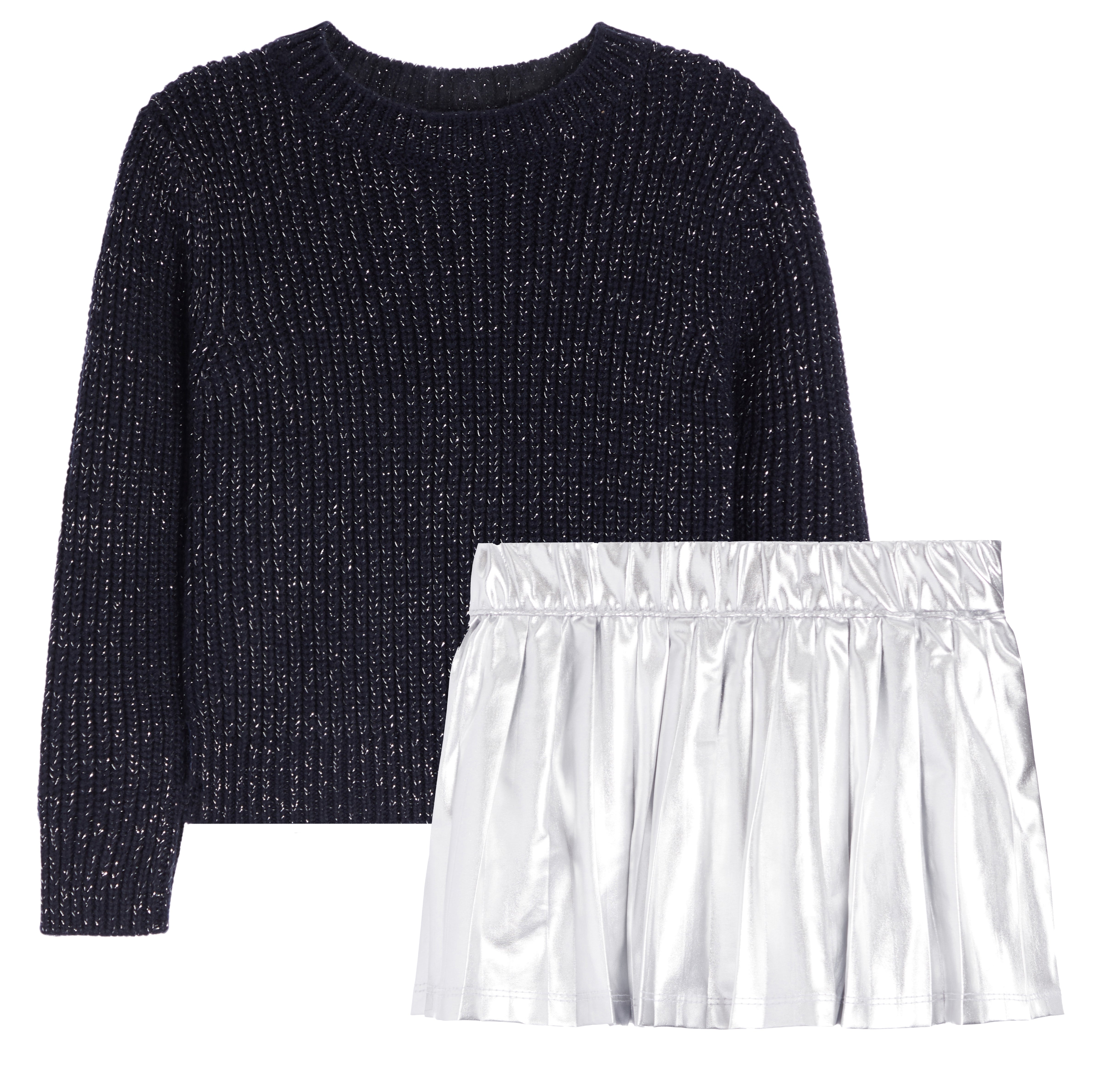 Glitter Sweater Skirt Set - Denny's