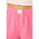 Back From The Beach Stripe Short - Denny's
