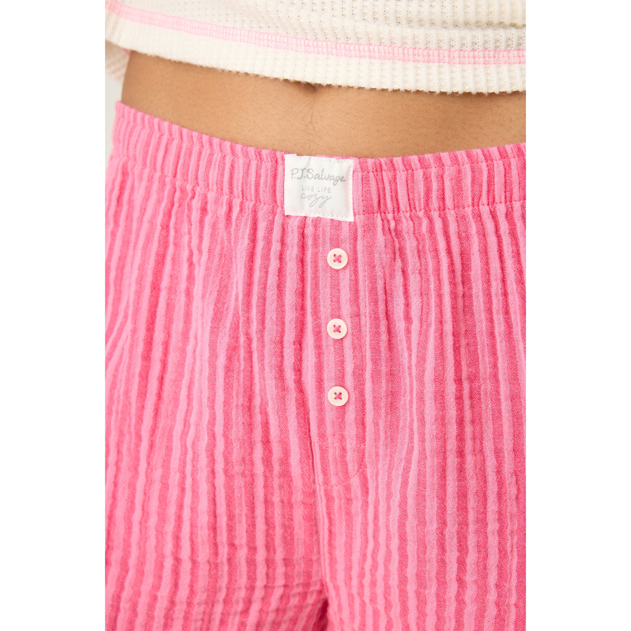 Back From The Beach Stripe Short - Denny's