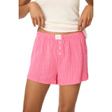 Back From The Beach Stripe Short - Denny's
