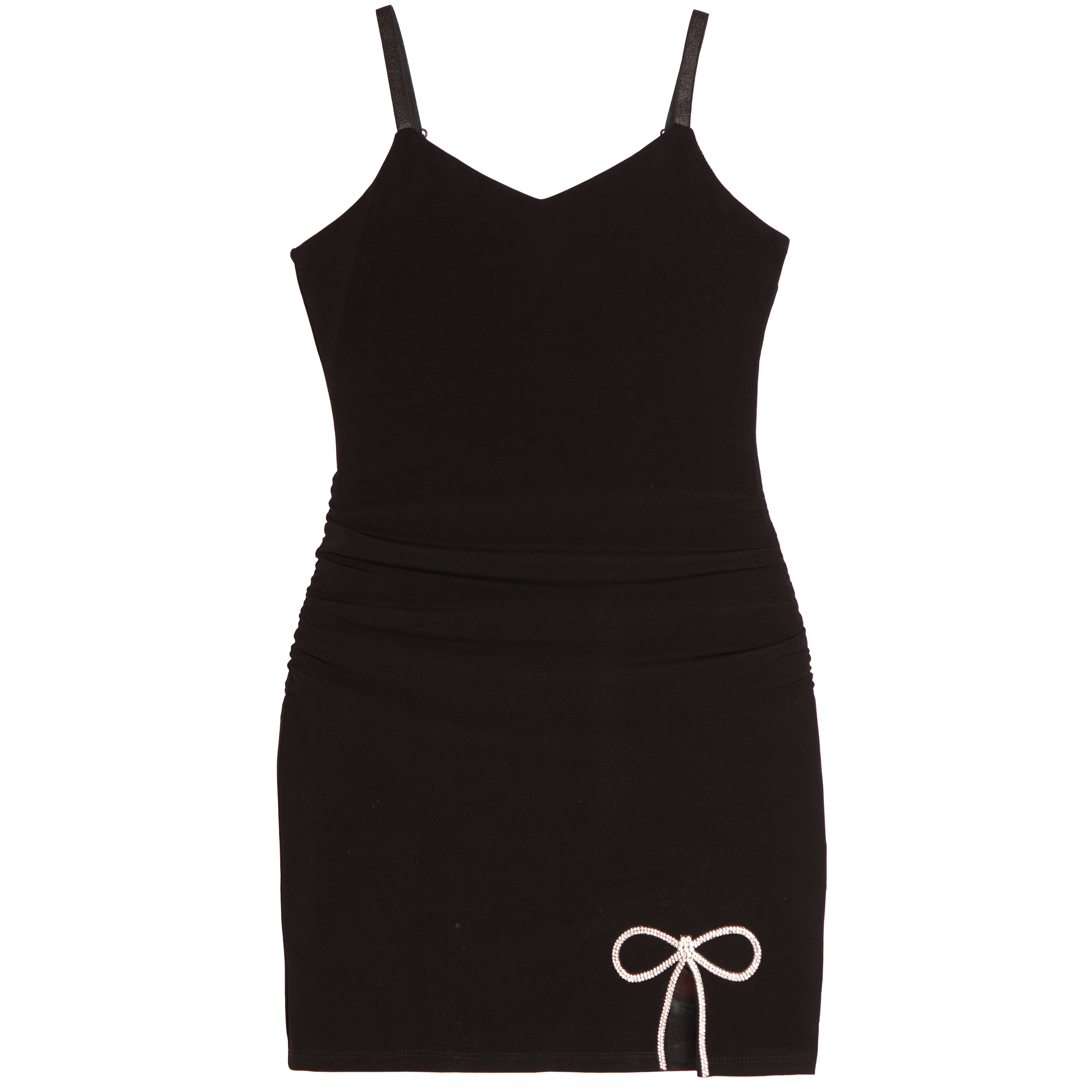 Ruby Dress With Silver Bow – Denny's X Lester's