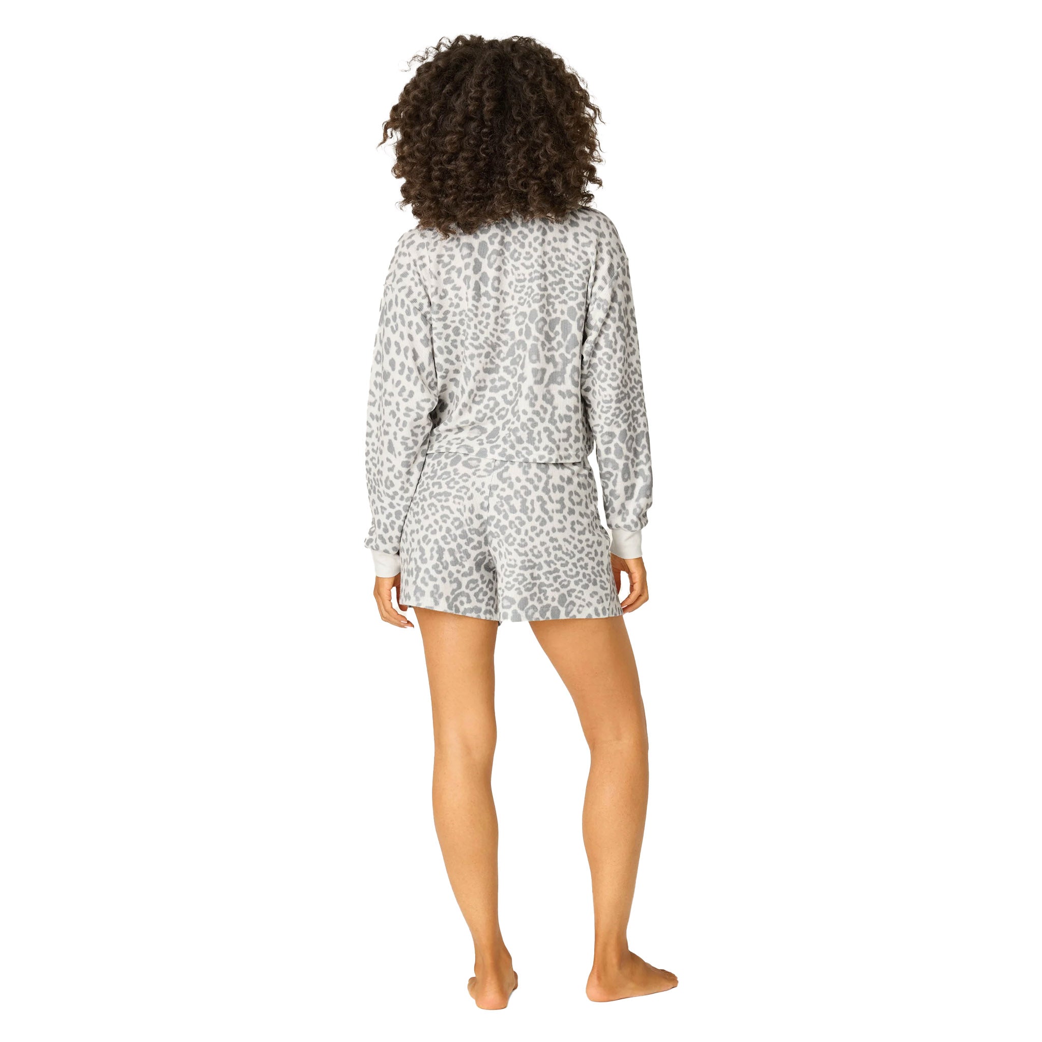 Leopard Boyfriend Boxer and Crew PJ Set - Denny's