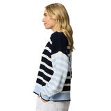 Arden Stripe Polo Sweater