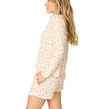For The Mamas Floral  L/S Crew