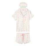 Roses Are Pink PJ Short Set