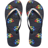 Rainbow Lips Adult Flip Flop