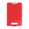 Red clipboard on a white background