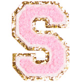 S Varsity Chenille Letter Sticker Patch - Denny's