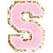 S Varsity Chenille Letter Sticker Patch - Denny's