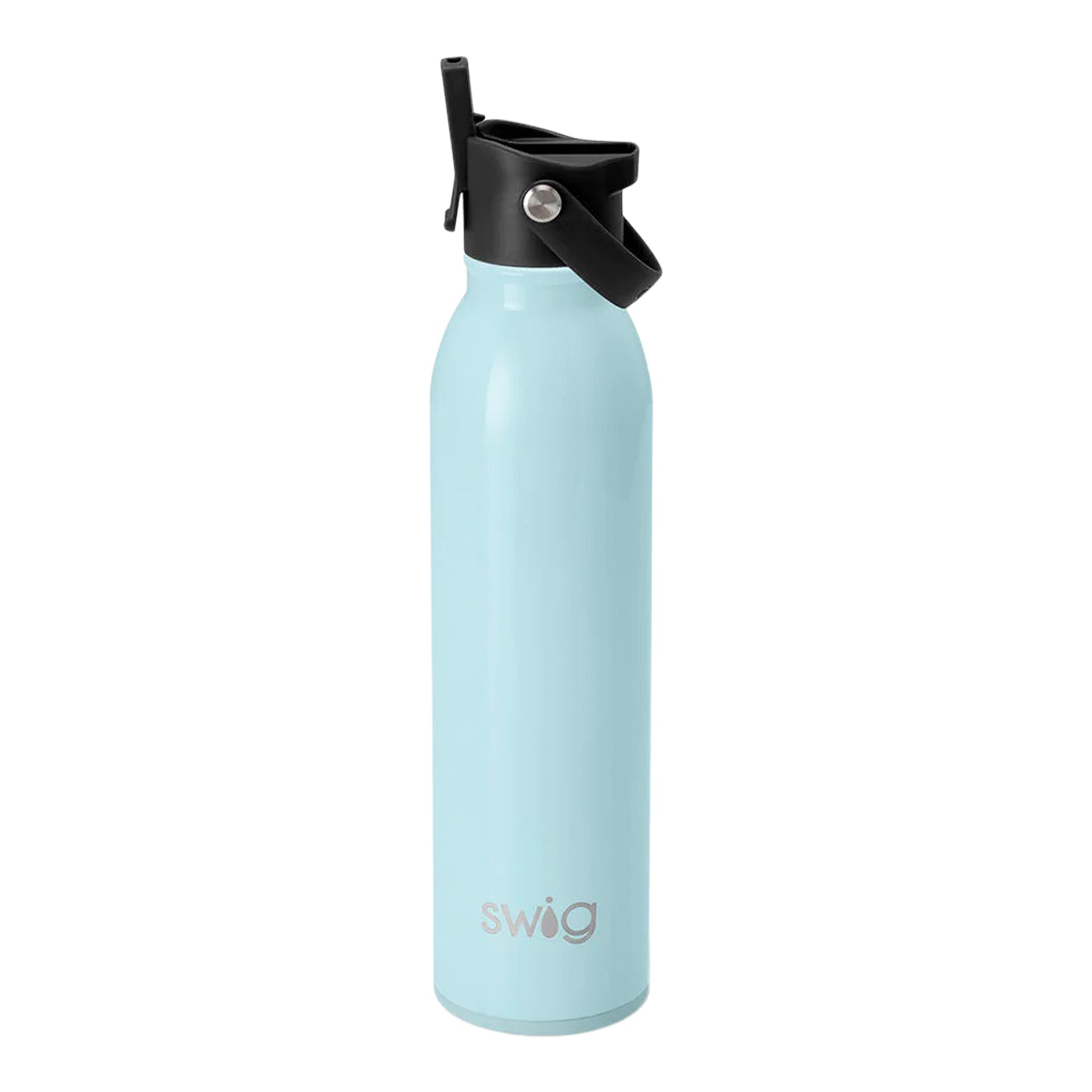 Shimmer Aquamarine Flip + Sip Water Bottle (20oz) - Denny's