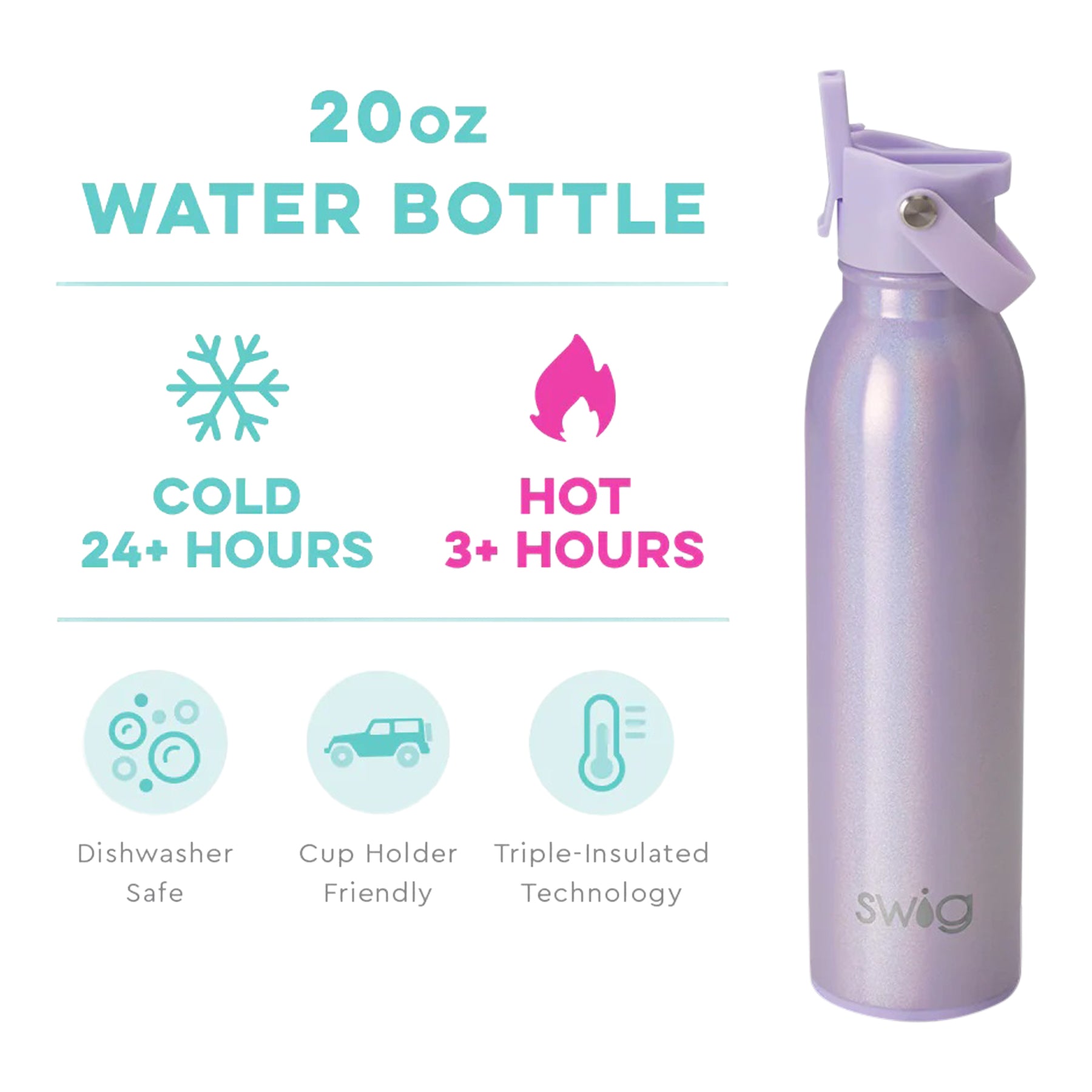Pixie Flip + Sip Bottle (20oz) - Denny's