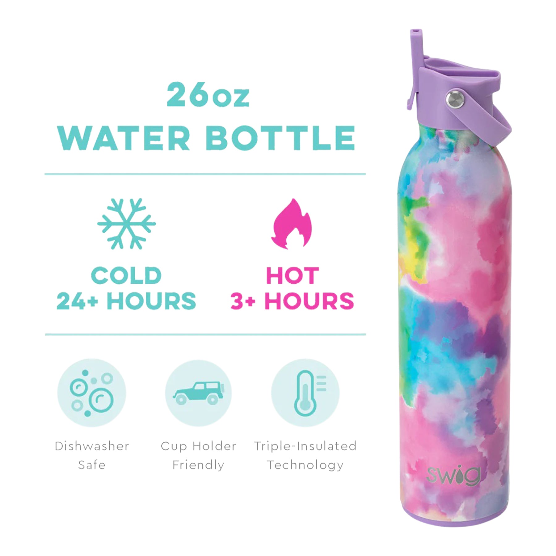 Cloud Nine Flip + Sip Bottle (26oz) - Denny's