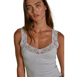 Lace Trim Tank
