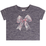 Short Sleeve Tee With Pink Bow