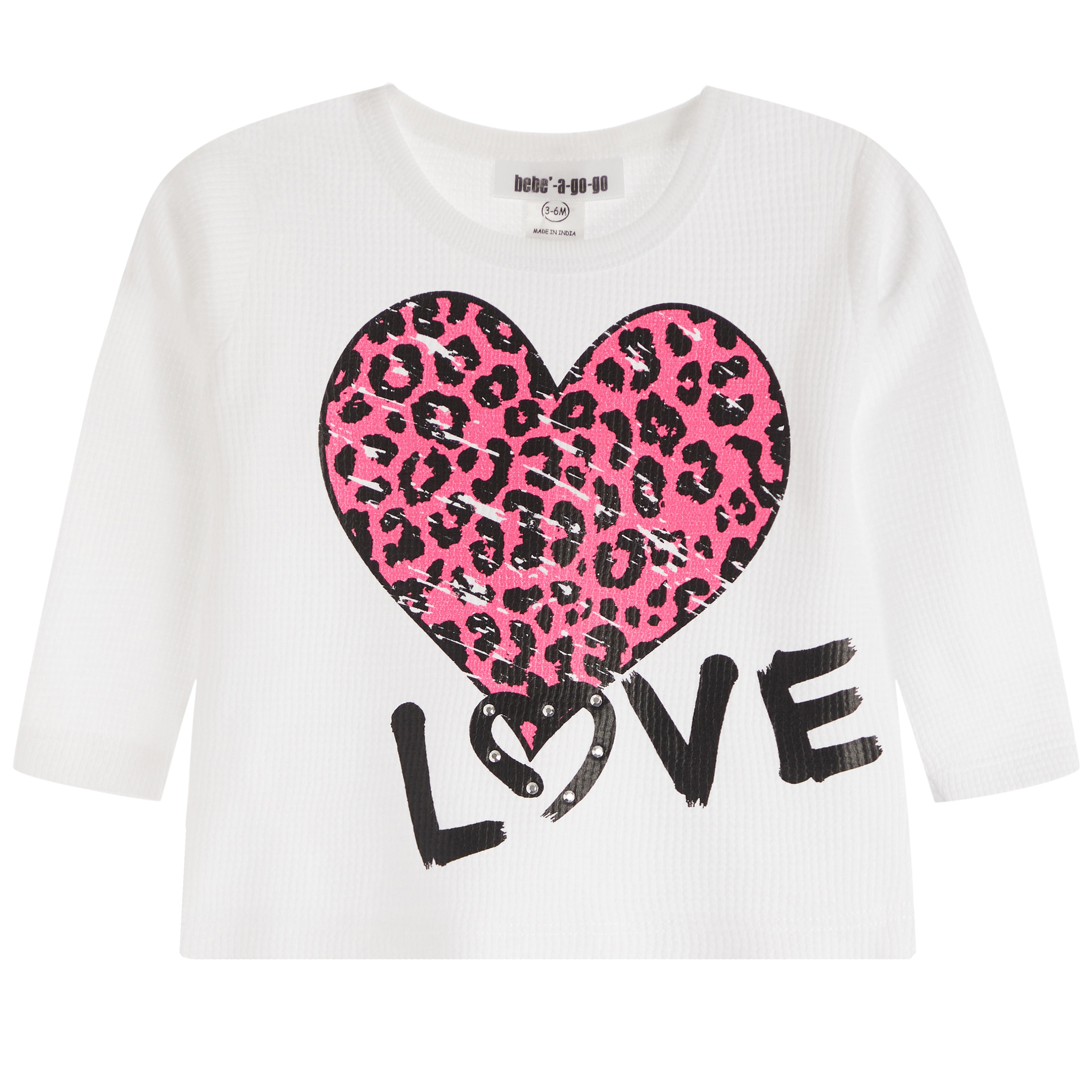 Leopard Fuschia Heart Thermal - Denny's